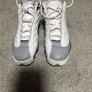 Jordan Kids White and Gray Sneakers
